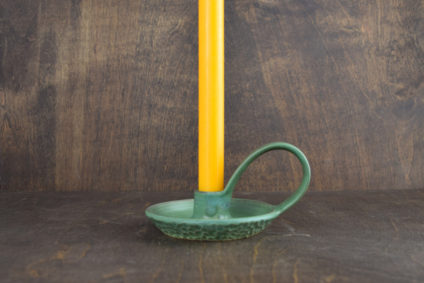 Jade Green Candle Holder