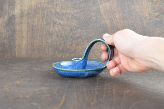 Blue Galaxy Candle Holder