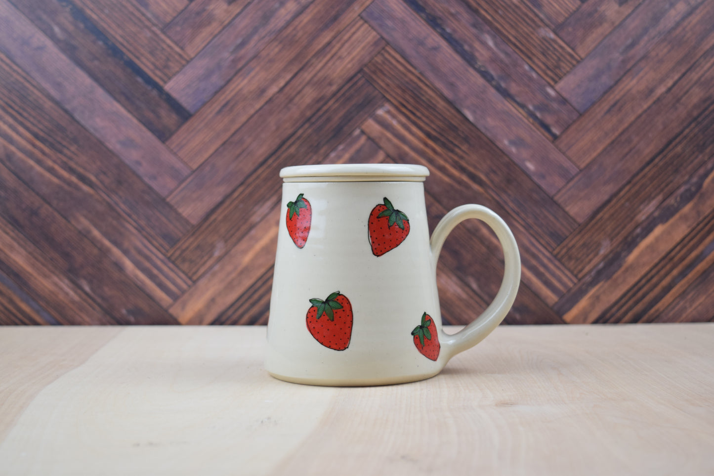 Strawberry Mug Single Cup Tea Set