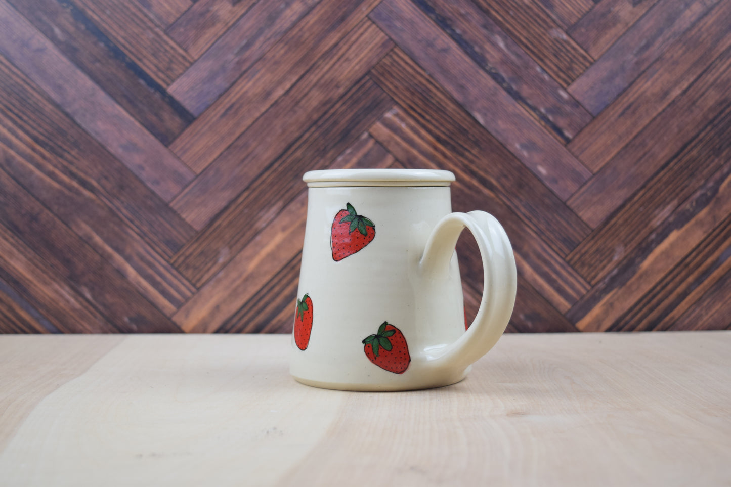 Strawberry Mug Single Cup Tea Set