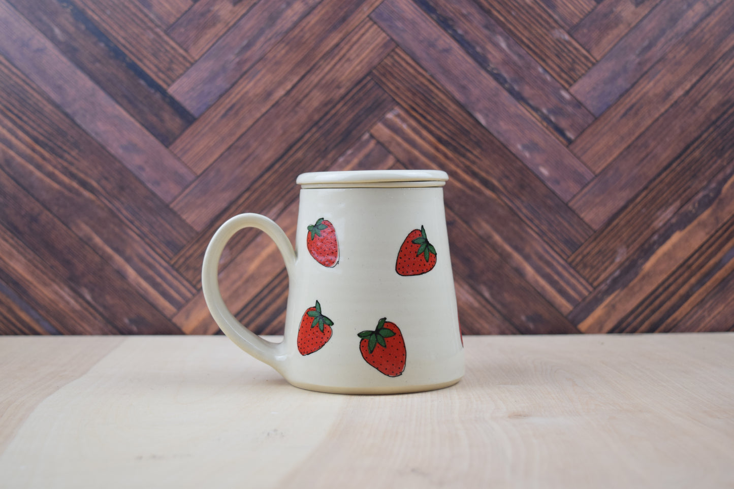 Strawberry Mug Single Cup Tea Set