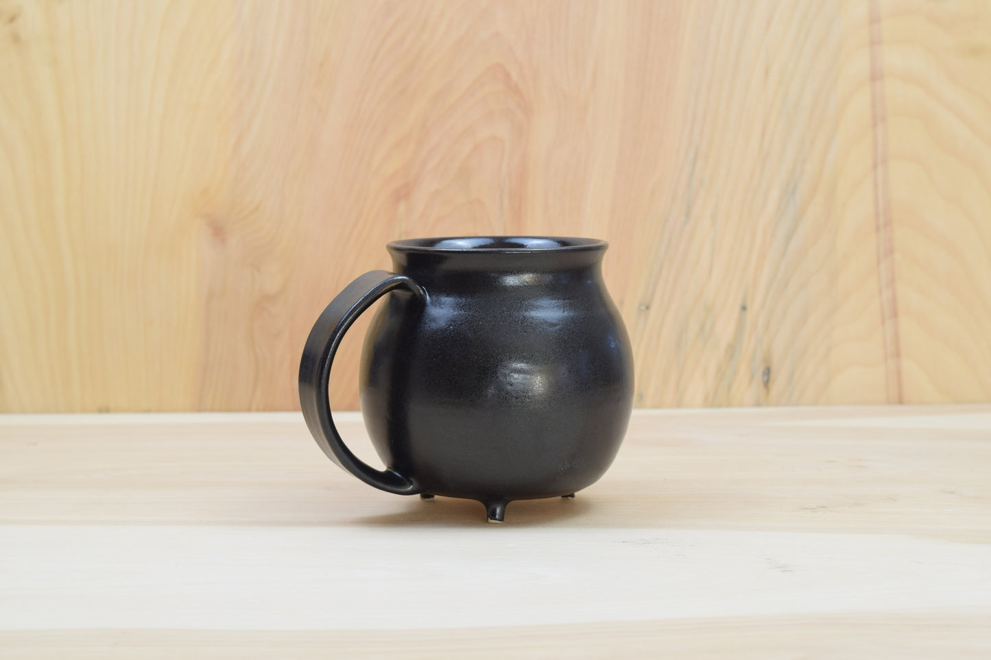 Matte Black Cauldron Mug 1
