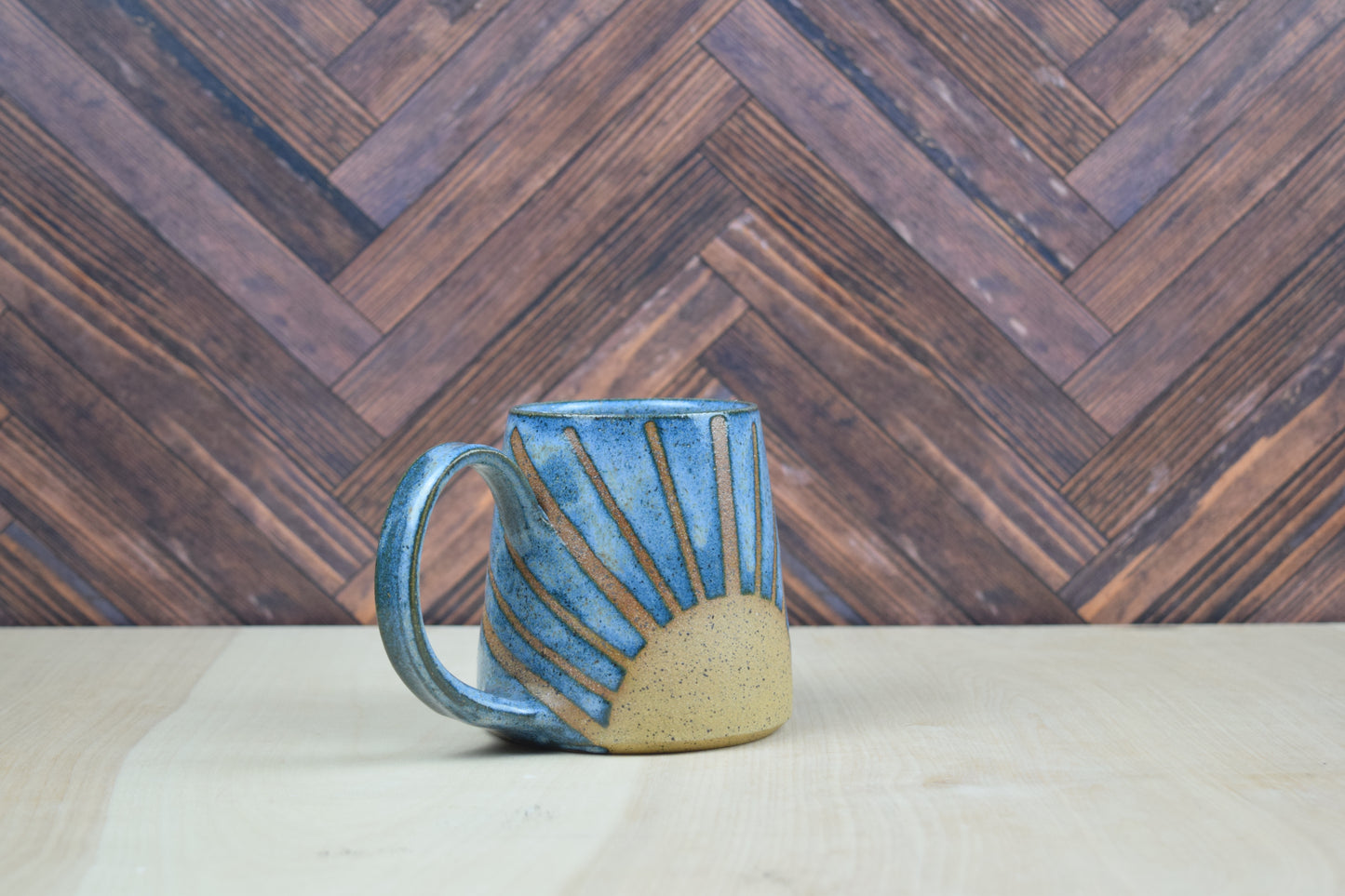 Blue Sunshine Mug w/ Pour Over