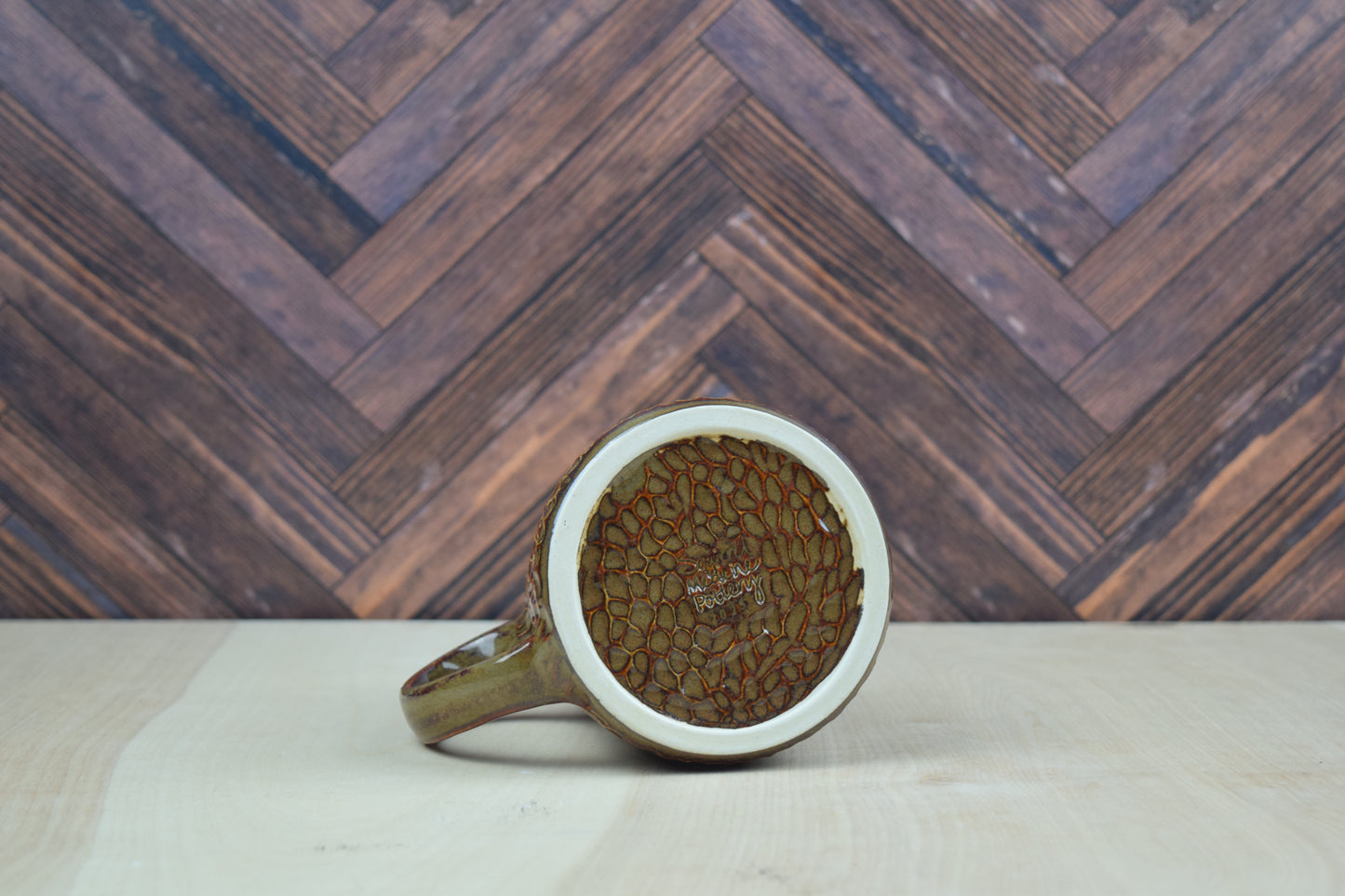 Hand Carved Nutmeg Mug