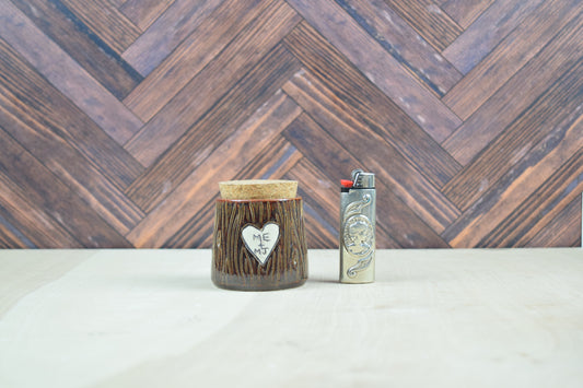 Mary Jane Tree Carved Stash Jar 1