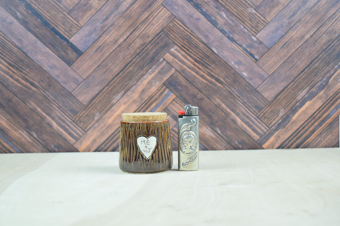 Mary Jane Tree Carved Stash Jar 2