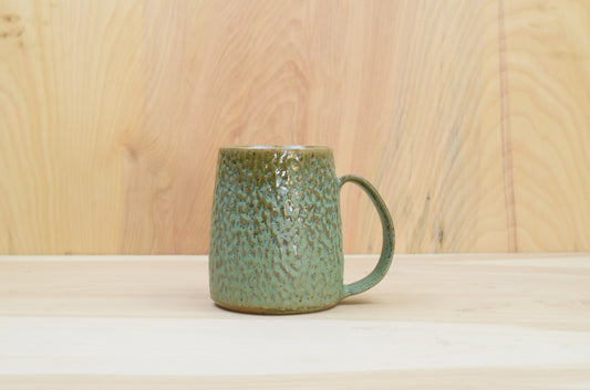 Green Hammered Mug 3