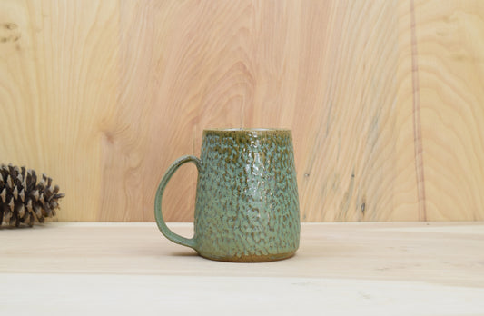 Green Hammered Mug 4