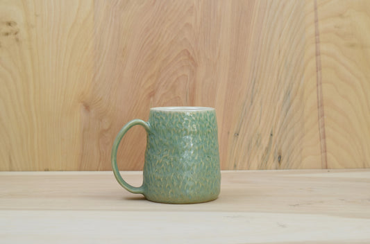 Green Hammered Mug 2