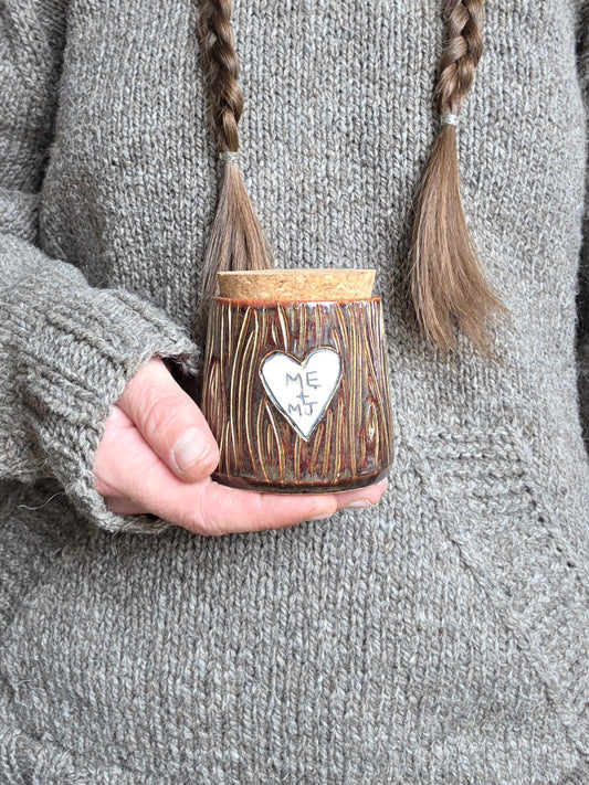 Mary Jane Tree Carved Stash Jar 1