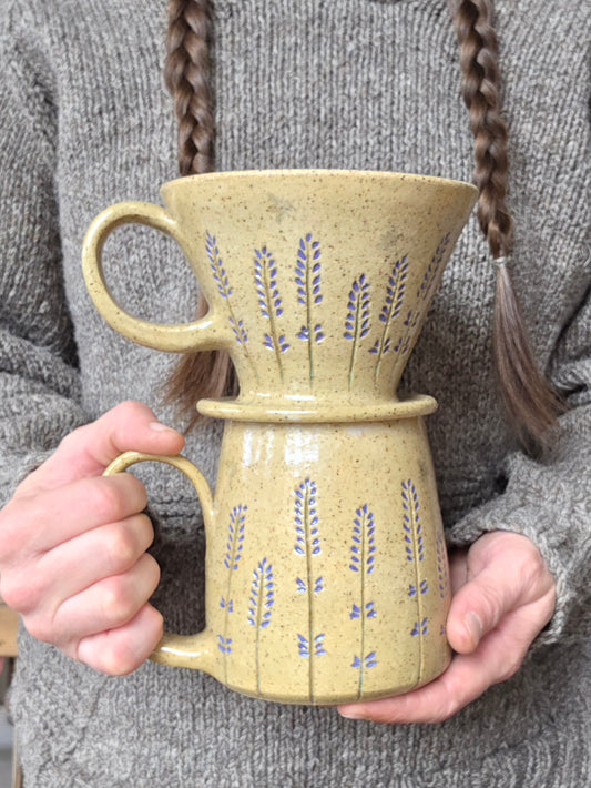 Lavender Mug w/ Pour Over