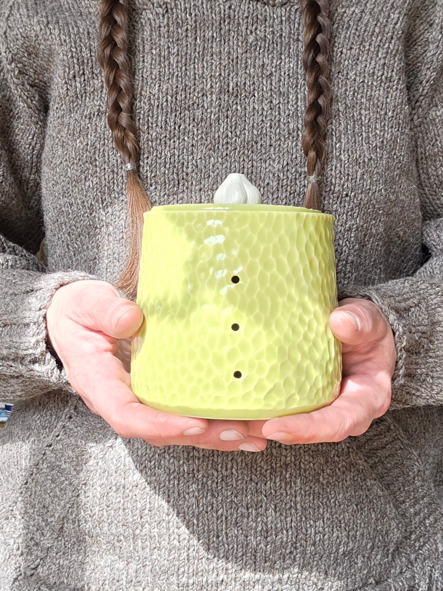 Chartreuse Garlic Keeper