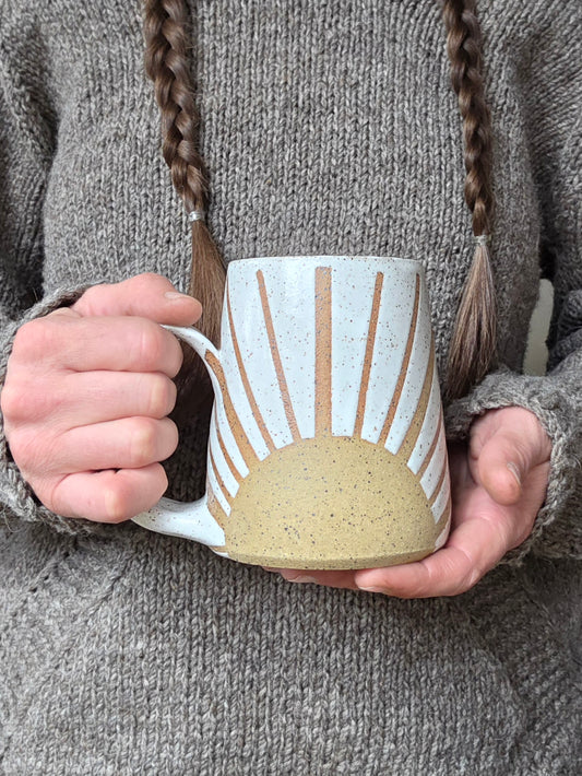 White Sunshine Mug