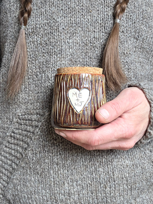 Mary Jane Tree Carved Stash Jar 2
